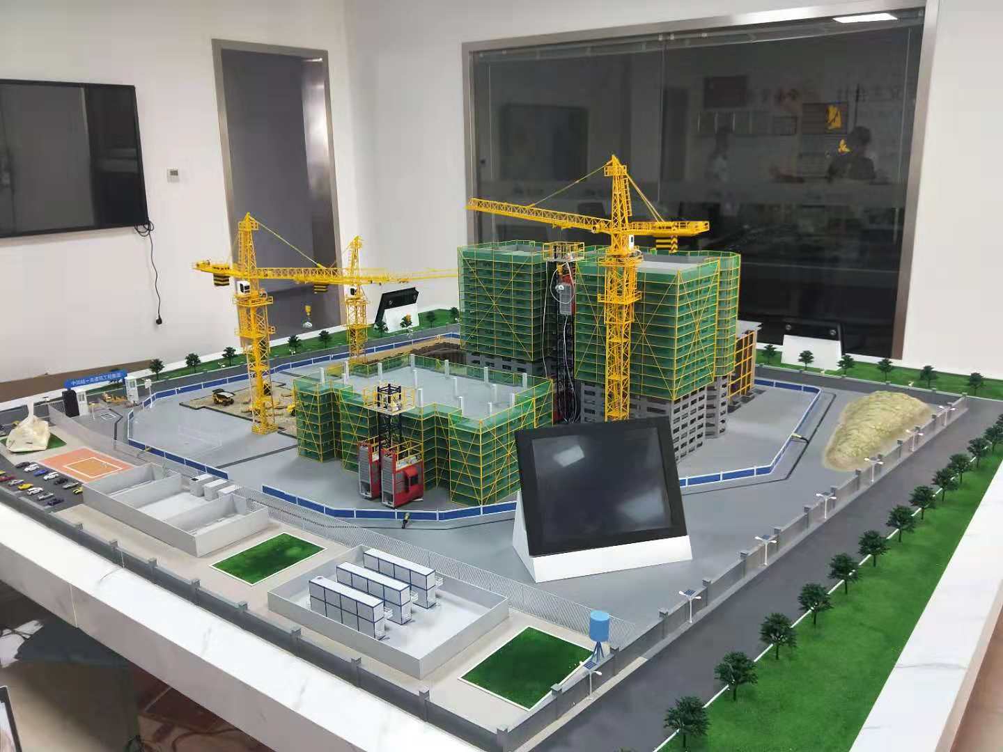 陆川县建筑施工场景模型
